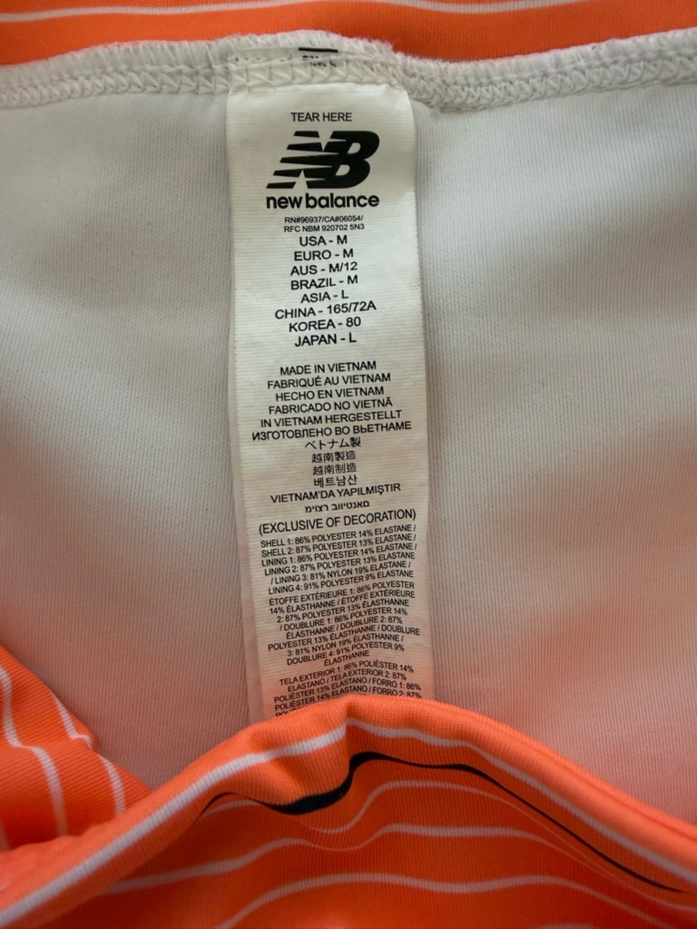 New Balance Orange White Gray Athletic Tennis Skort for Women Size M - Picture 6 of 8